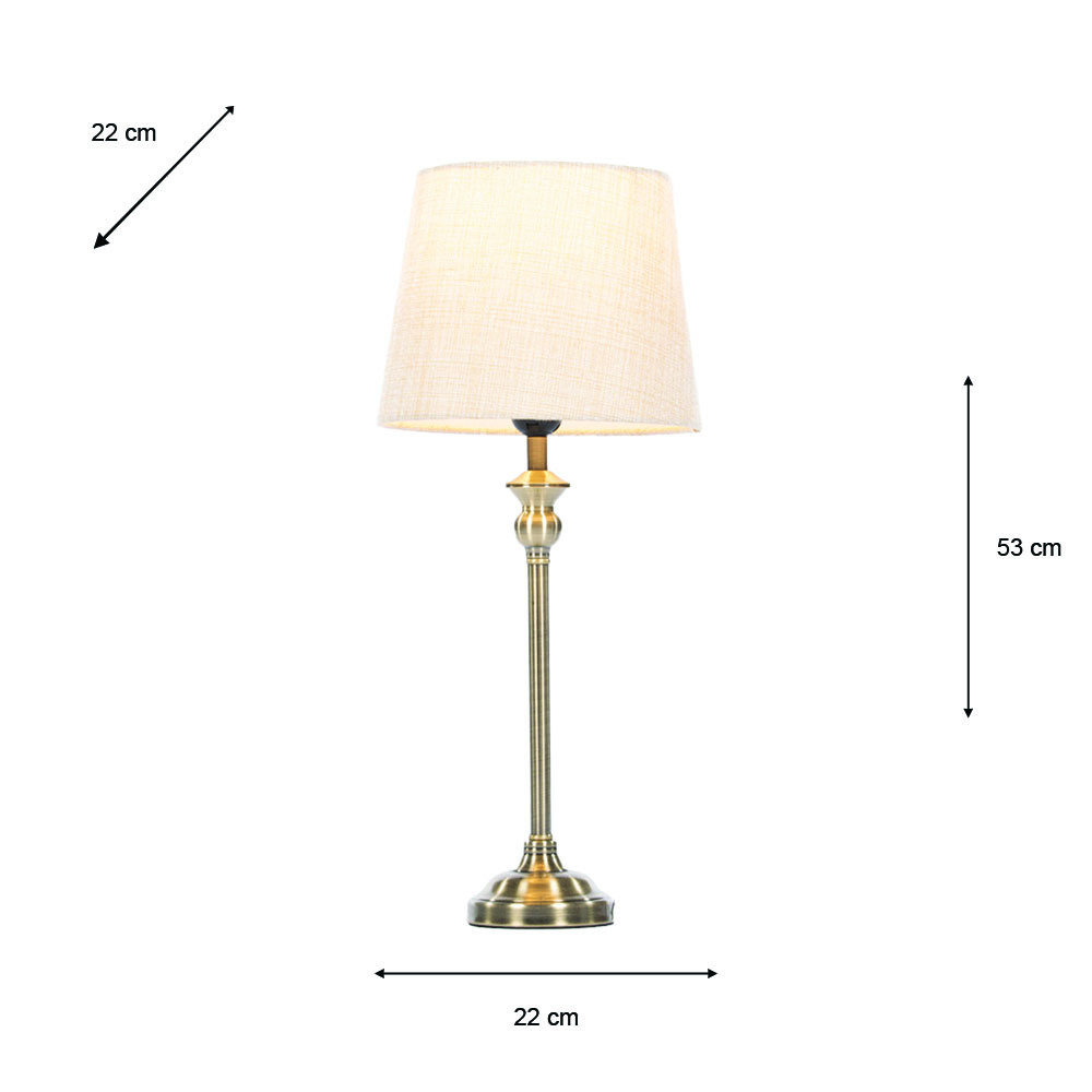 Dani mini buffet lamp bronze 53cm