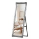 Chateau wide cheval mirror silver 