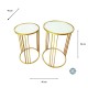 Freya set of 2 accent table gold