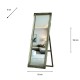 Chateau wide cheval mirror champagne