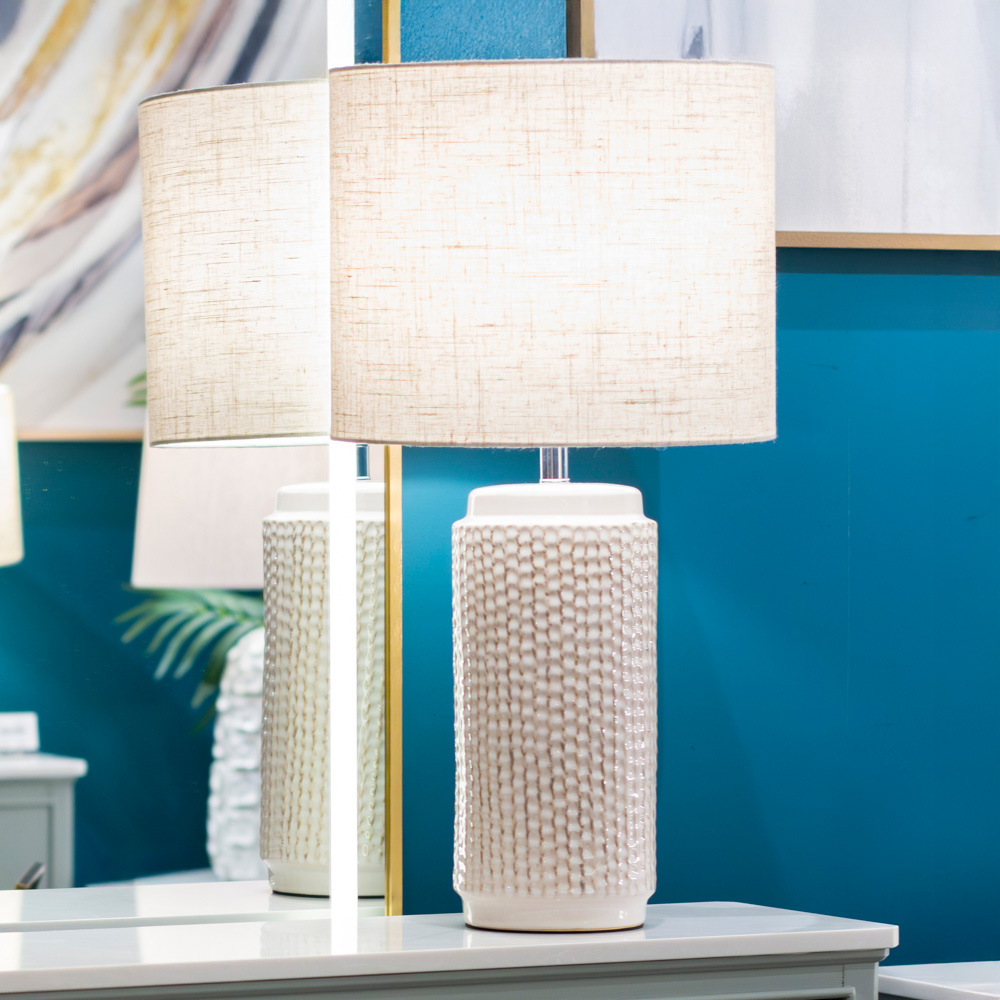 Hazel table lamp cream 60cm