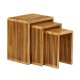 Bari s/3 nesting tables teak