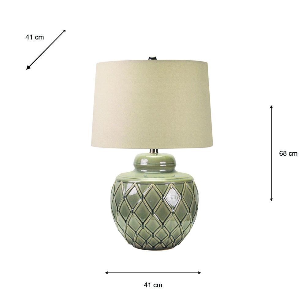 Rina ceramic table lamp 68cm