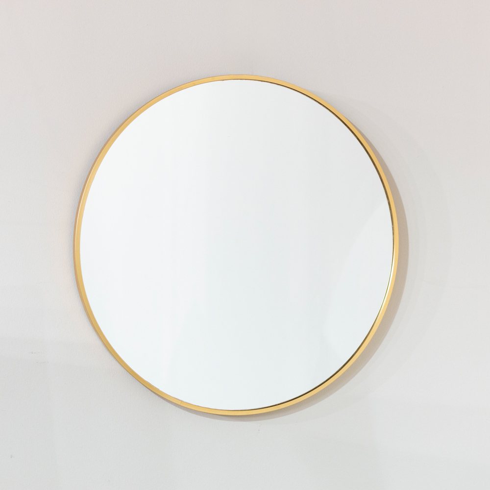 Modena round wall mirror gold 60cm