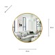 Modena round wall mirror gold 60cm