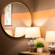 Modena round wall mirror gold 90cm