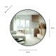 Modena round wall mirror black 90cm