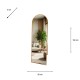 Modena floor standing mirror gold 160cm