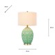 Gemma ceramic lamp aqua