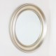 Lena wall mirror beaded round champagne