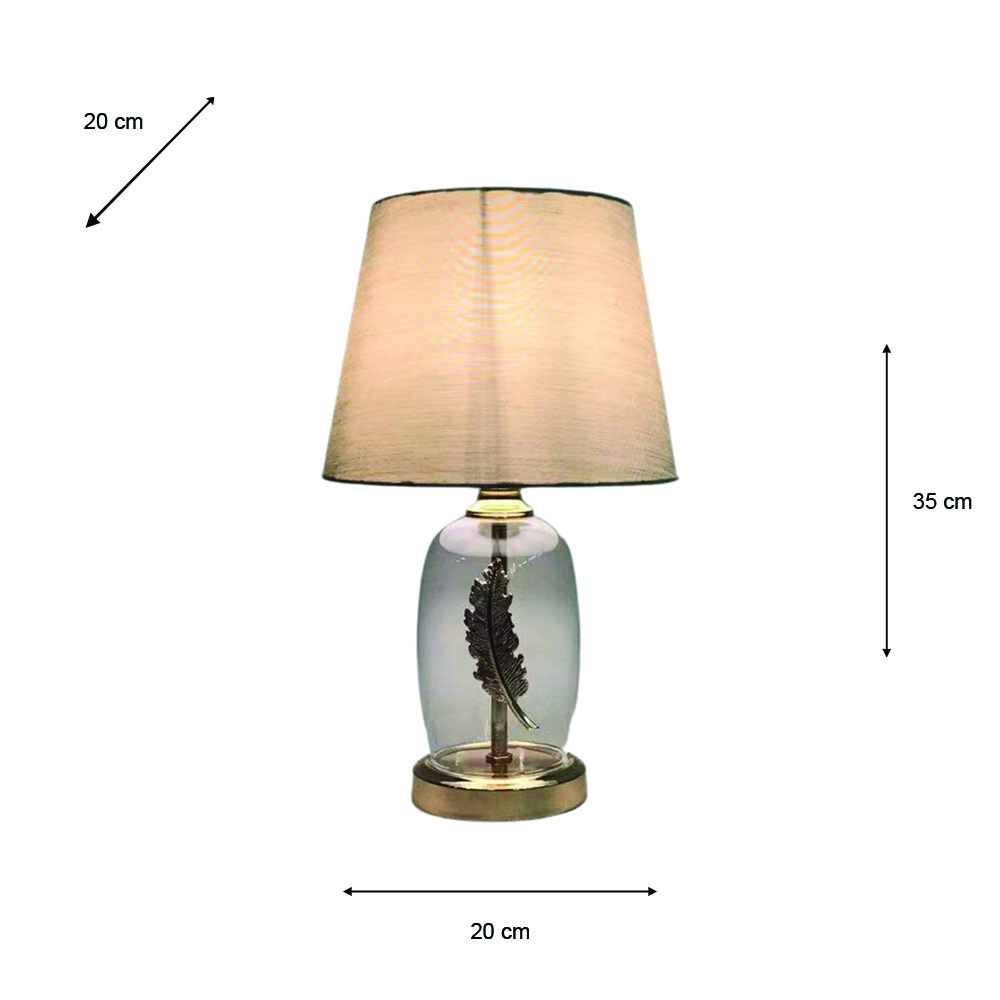 Sora feather bedside lamp 33cm