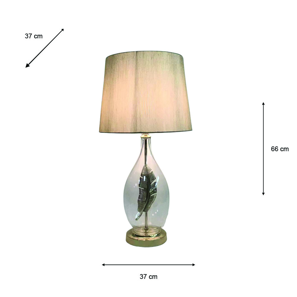 Sora feather table lamp 62cm