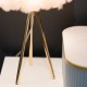 Feather table lamp white 50cm