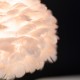 Feather table lamp white 50cm