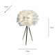 Feather table lamp white 50cm