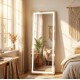 Modena led cheval mirror gold 160 x 50cm