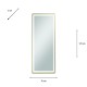 Modena led cheval mirror gold 170 x 70cm
