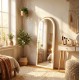 Modena led cheval arch mirror white 160 x 50cm