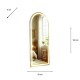 Modena led cheval arch mirror white 160 x 50cm