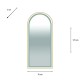 Modena led cheval arch mirror gold 170 x 70cm