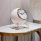 Daniel and ashley retro mantel clock enamel ivory