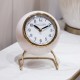 Daniel and ashley retro mantel clock enamel ivory