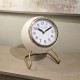 Daniel and ashley retro mantel clock enamel ivory