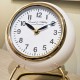 Daniel and ashley retro mantel clock enamel ivory