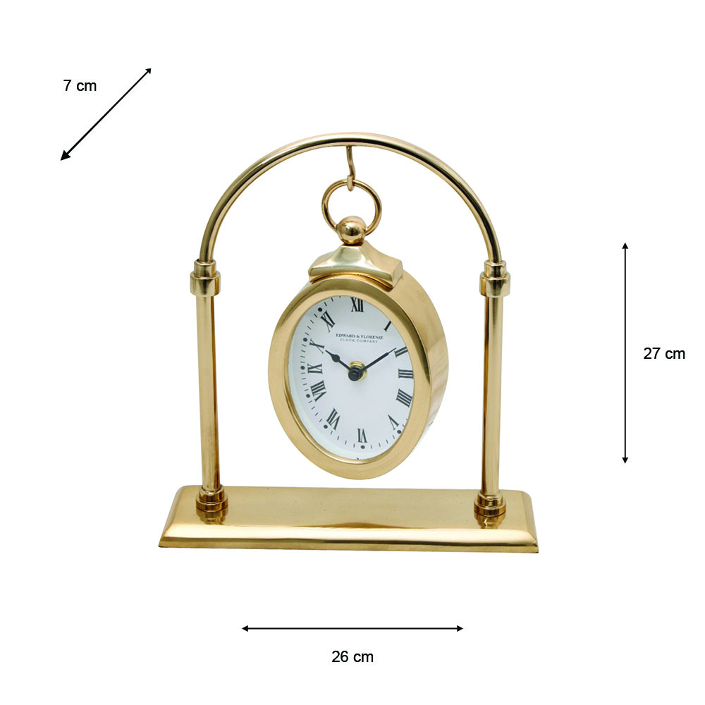 Edward and florence hanging clock gold