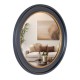 Macy round mirror black/gold 90cm