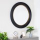 Macy round mirror black/gold 90cm