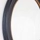 Macy round mirror black/gold 90cm
