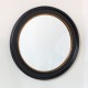 Macy round mirror black/gold 90cm