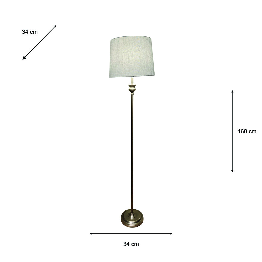 Dani floor lamp silver 160cm