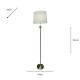Dani floor lamp silver 160cm