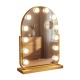 Hollywood bulb arch vanity mirror gold 40 x 30cm