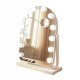 Hollywood bulb arch vanity mirror white 40 x 30cm