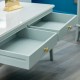 Monroe coffee table with marble top sage 