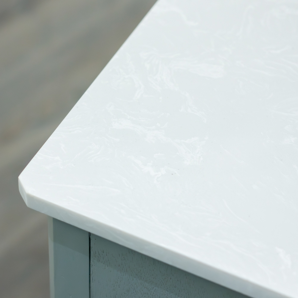 Monroe coffee table with marble top sage 