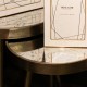 Lyra s/2 side tables champagne