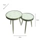Lyra s/2 side tables champagne