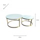 Vienna s/2 marble coffee tables