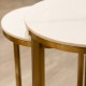 Vienna s/2 marble side tables