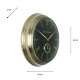 Baker and brown clock black/brass 49cm 