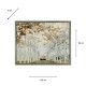 Framed print avenue of trees 120 x 90cm