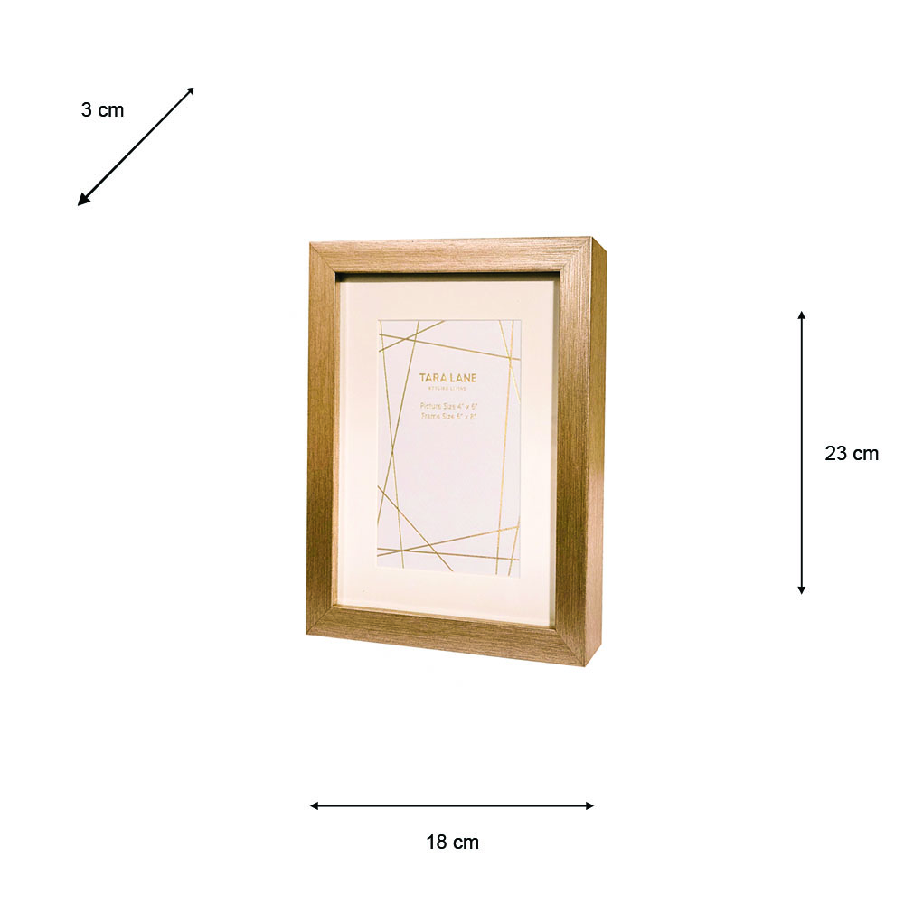 Gallery photo frame 4 x 6 champagne