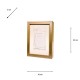 Gallery photo frame 4 x 6 champagne