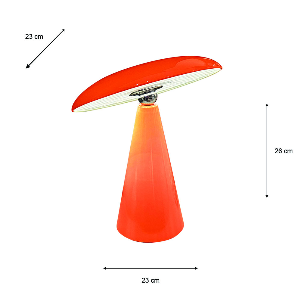 Neo usb rechargeable lamp orange