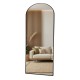 Modena arch leaner mirror black 80 x 180cm