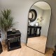 Modena arch leaner mirror black 80 x 180cm